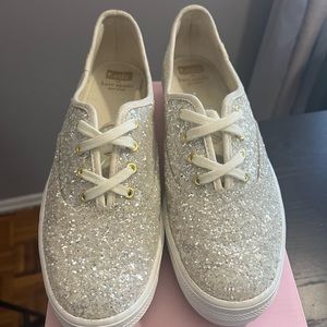 keds x kate spade new york triple glitter sneakers Sz 9